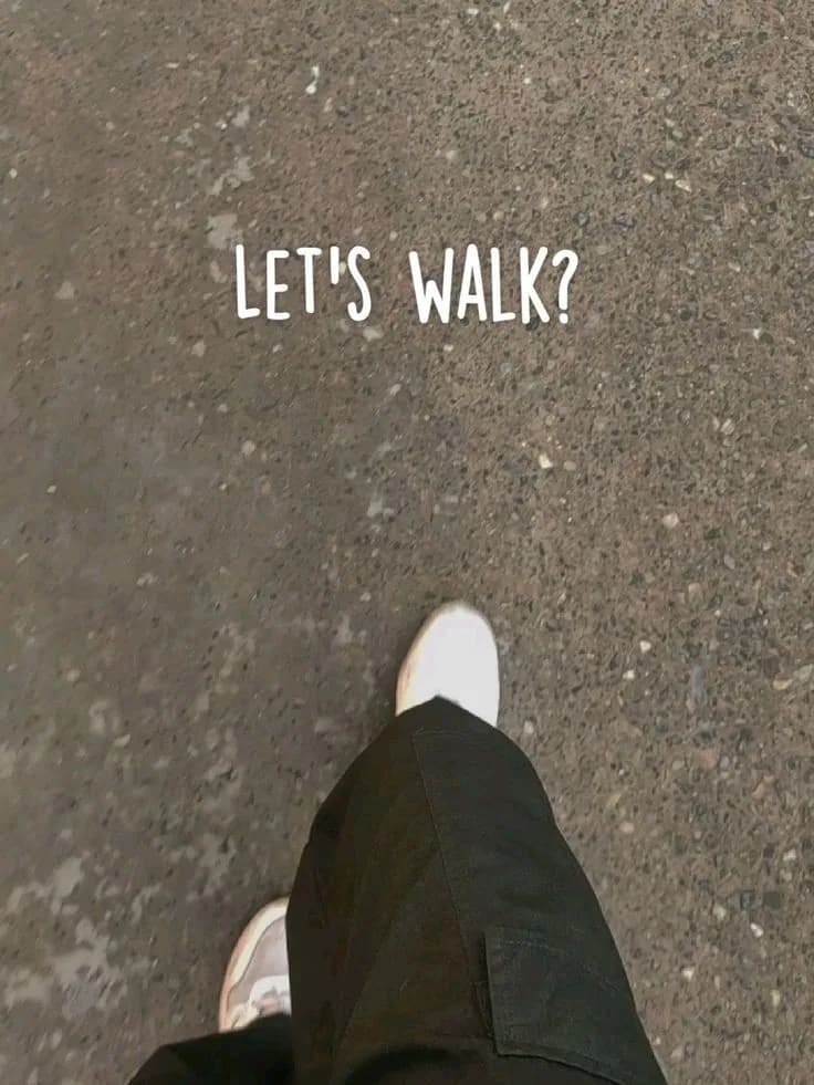 A spontaneous walking plan